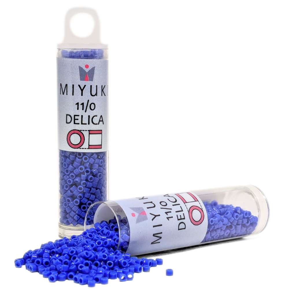 DB1138 Tubo Miyuki Delica 11/0 Opaque Cyan Blue 7,2gr. -  