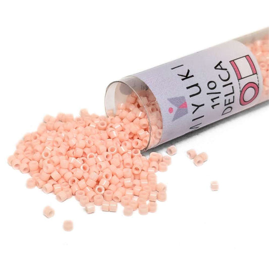 DB1493 Tubo Miyuki Delica 11/0 Opaque Light Salmon 7,2gr. -  