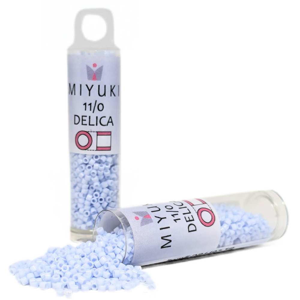 DB1497 Tubo Miyuki Delica 11/0 Opaque Light Sky Blue 7,2gr. -  