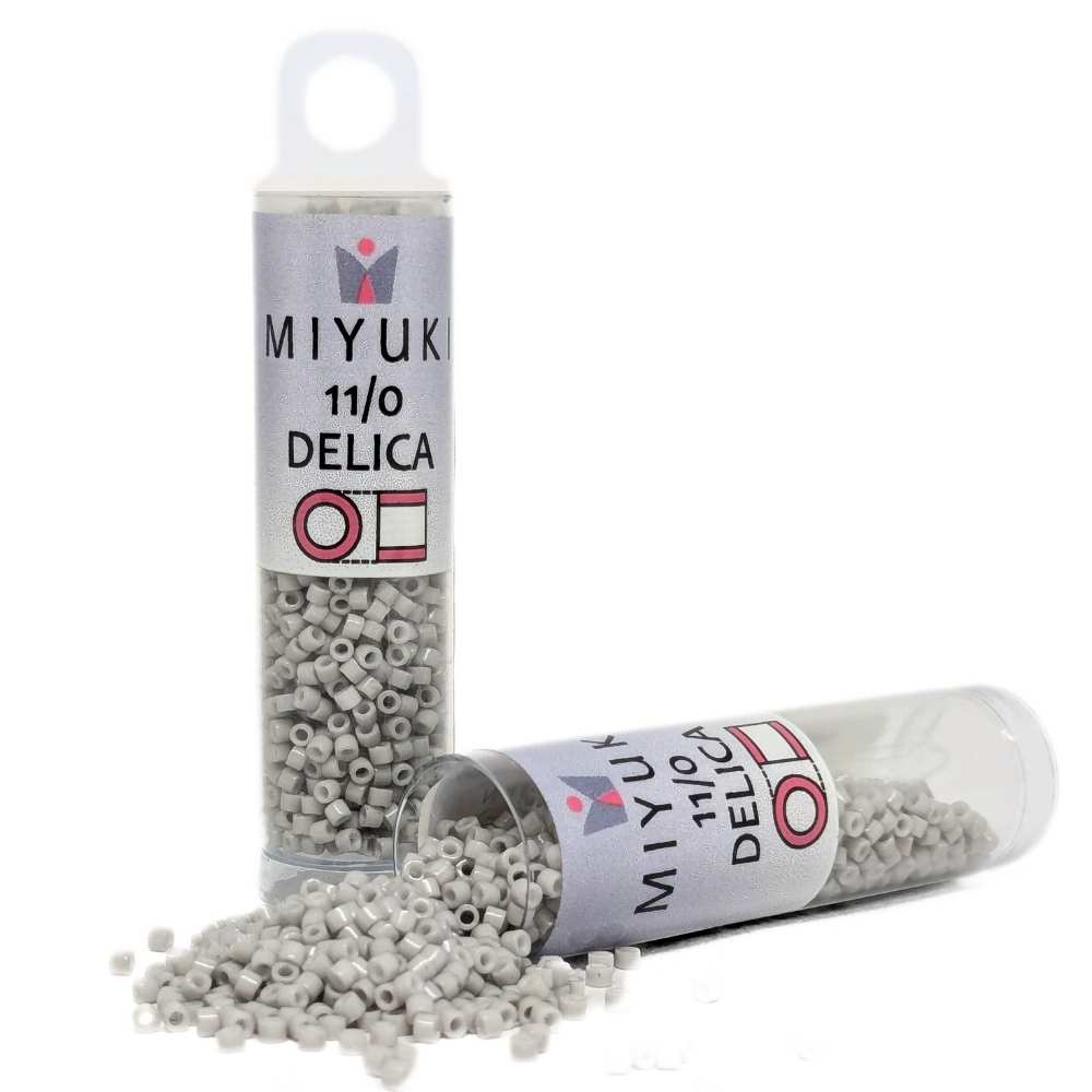 DB1498 Tubo Miyuki Delica 11/0 Opaque Light Smoke 7,2gr. -  