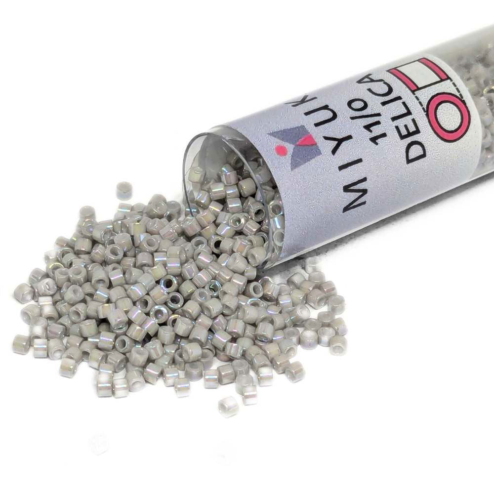 DB1508 Tubo Miyuki Delica 11/0Opaque Opaque Light Smoke AB 7,2gr - DB1508 Tubo Miyuki Delica 11/0Opaque Opaque Light Smoke AB 7,2gr - Miyukilandia 
