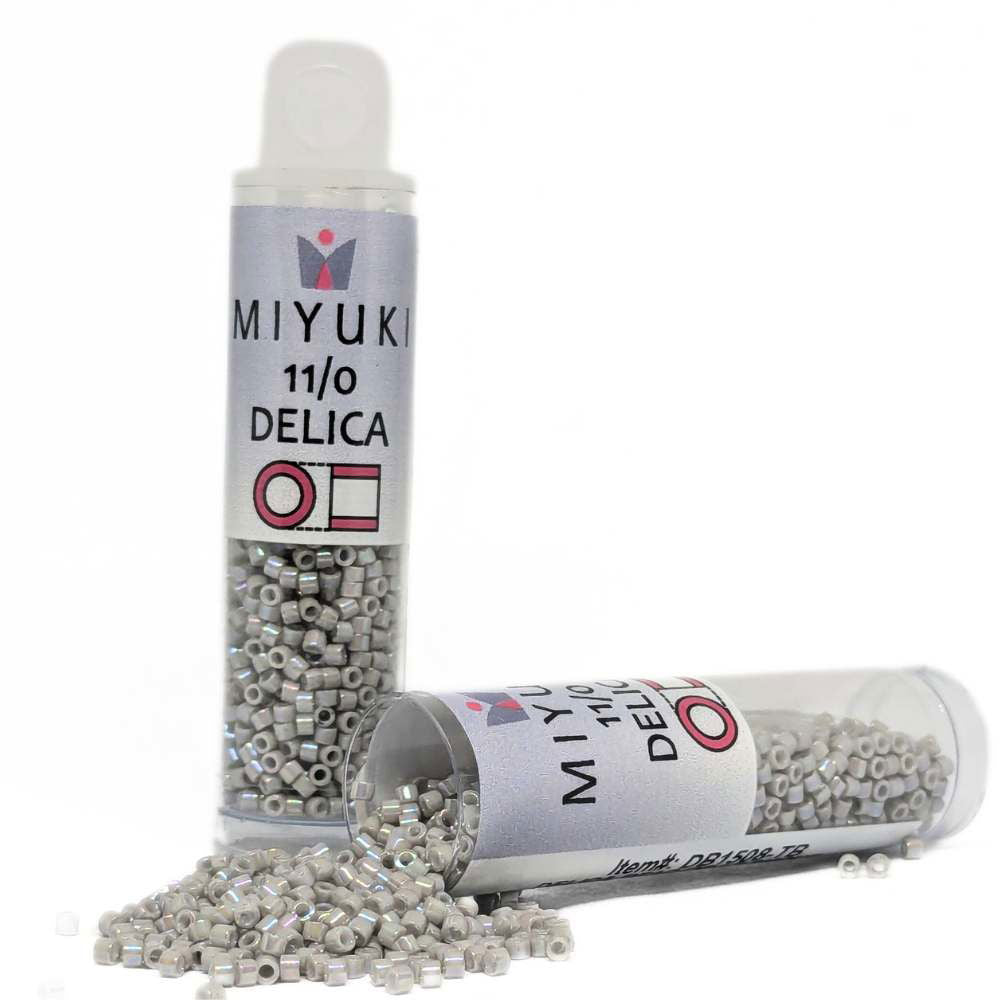DB1508 Tubo Miyuki Delica 11/0Opaque Opaque Light Smoke AB 7,2gr - DB1508 Tubo Miyuki Delica 11/0Opaque Opaque Light Smoke AB 7,2gr - Miyukilandia 
