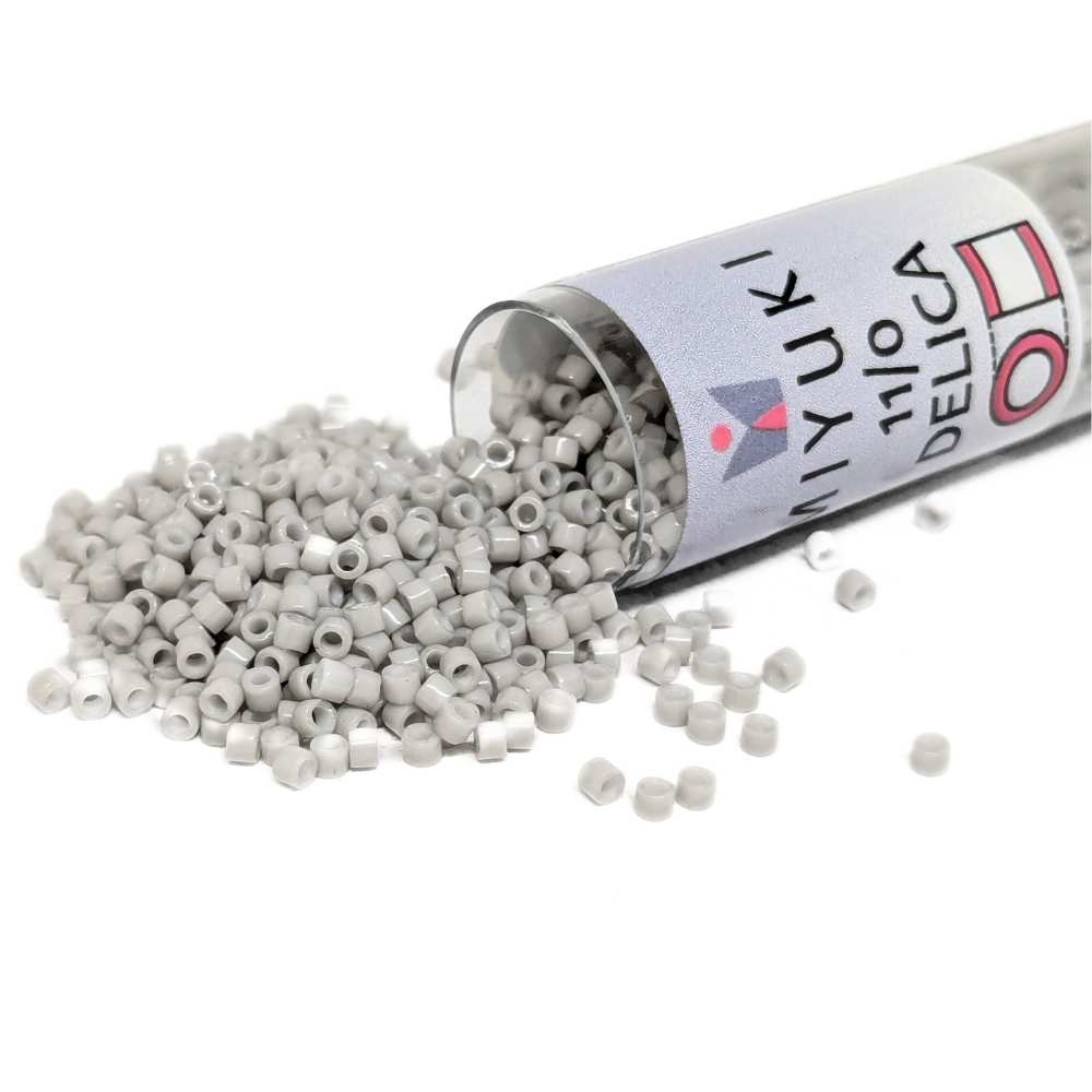 DB1518 Tubo Miyuki Delica 11/0 Matte Opaque Light Smoke 7,2gr. -  