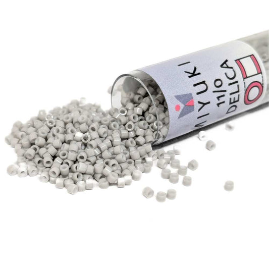 DB1518 Tubo Miyuki Delica 11/0 Matte Opaque Light Smoke 7,2gr. -  