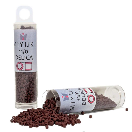 DB1584 Tubo Miyuki Delica 11/0 Matte Opaque Currant 7,2gr. -  