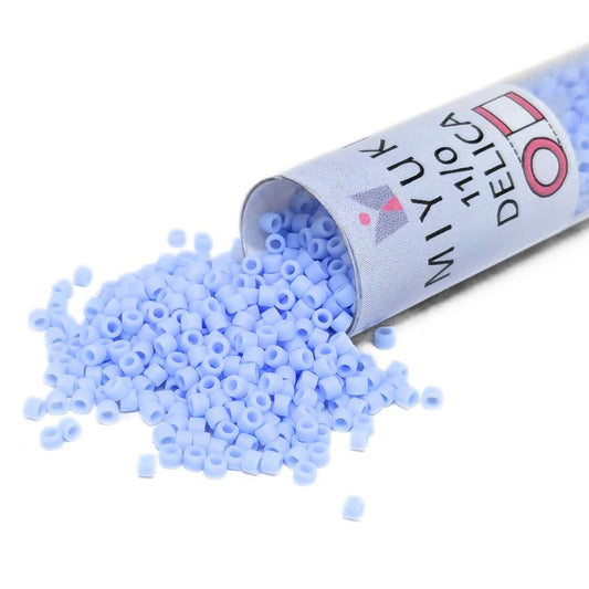 DB1587 Tubo Miyuki Delica 11/0 Matte Opaque Agata Blue 7,2gr. -  