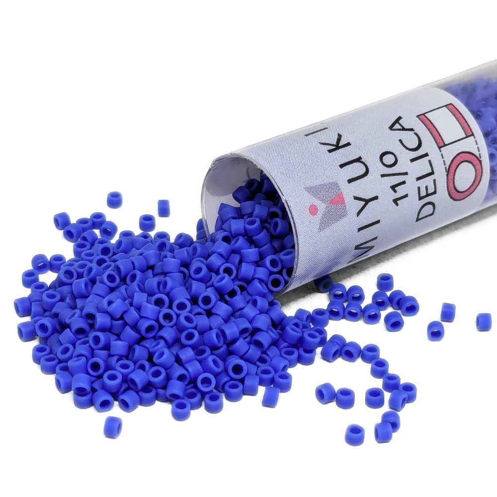 DB1588 Tubo Miyuki Delica 11/0 Matte Opaque Cyan Blue 7,2gr. -  