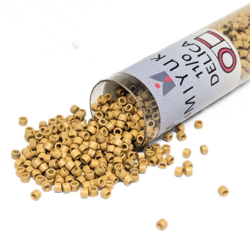 DB1832F Tubo Miyuki Delica 11/0 Duracoat Galvanized Gold Matte 7,2gr -  