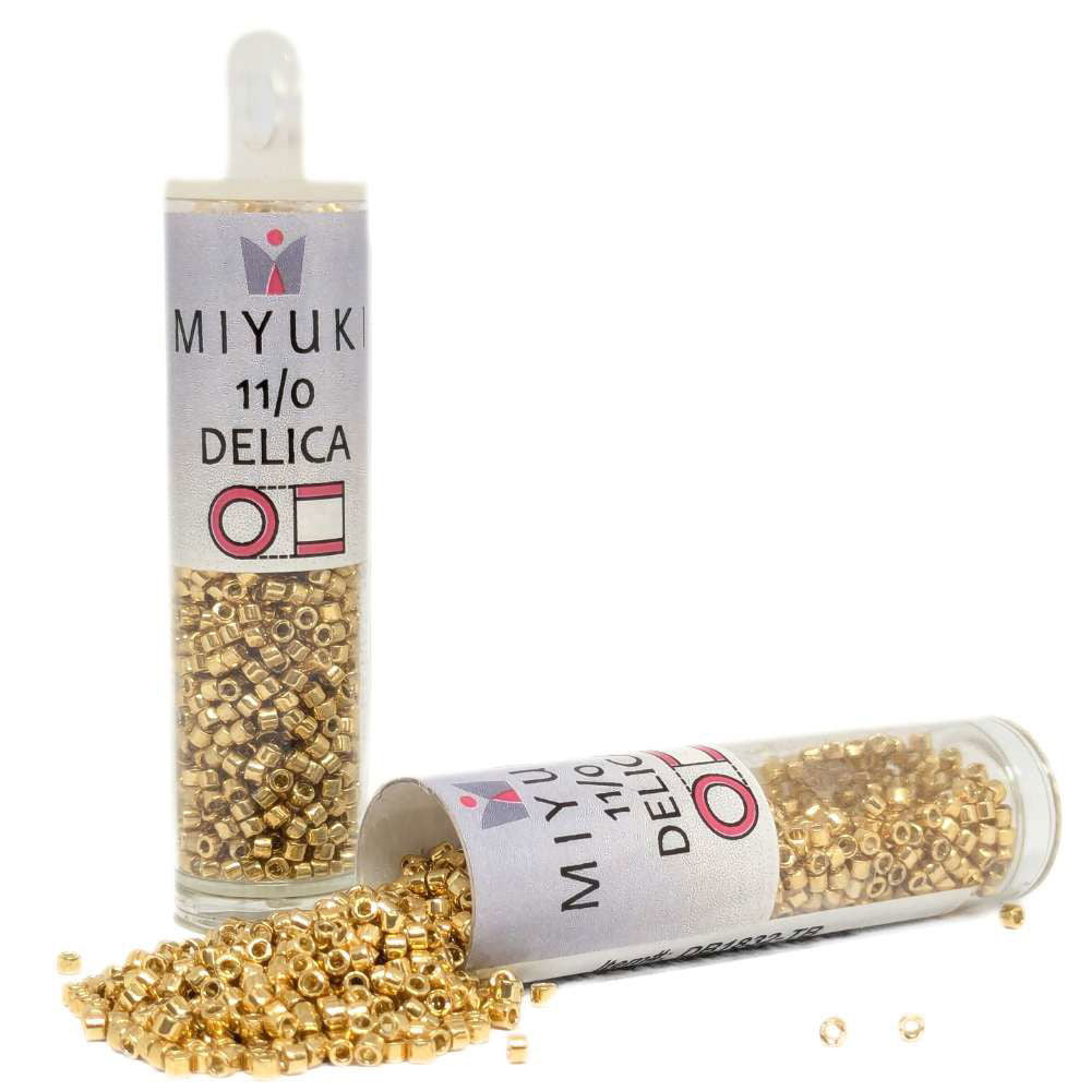 DB1832 Tubo Miyuki Delica 11/0 Duracoat Galvanized Golde 7,2gr - DB1832 Tubo Miyuki Delica 11/0 Duracoat Galvanized Golde 7,2gr - Miyukilandia 
