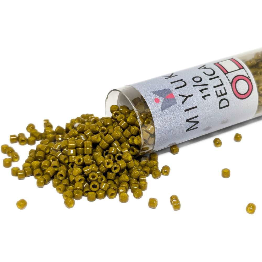 DB2141 Tubo Miyuki Delica 11/0 Duracoat Opaque Spanish Olive 7,2gr - DB2141 Tubo Miyuki Delica 11/0 Duracoat Opaque Spanish Olive 7,2gr - Miyukilandia 