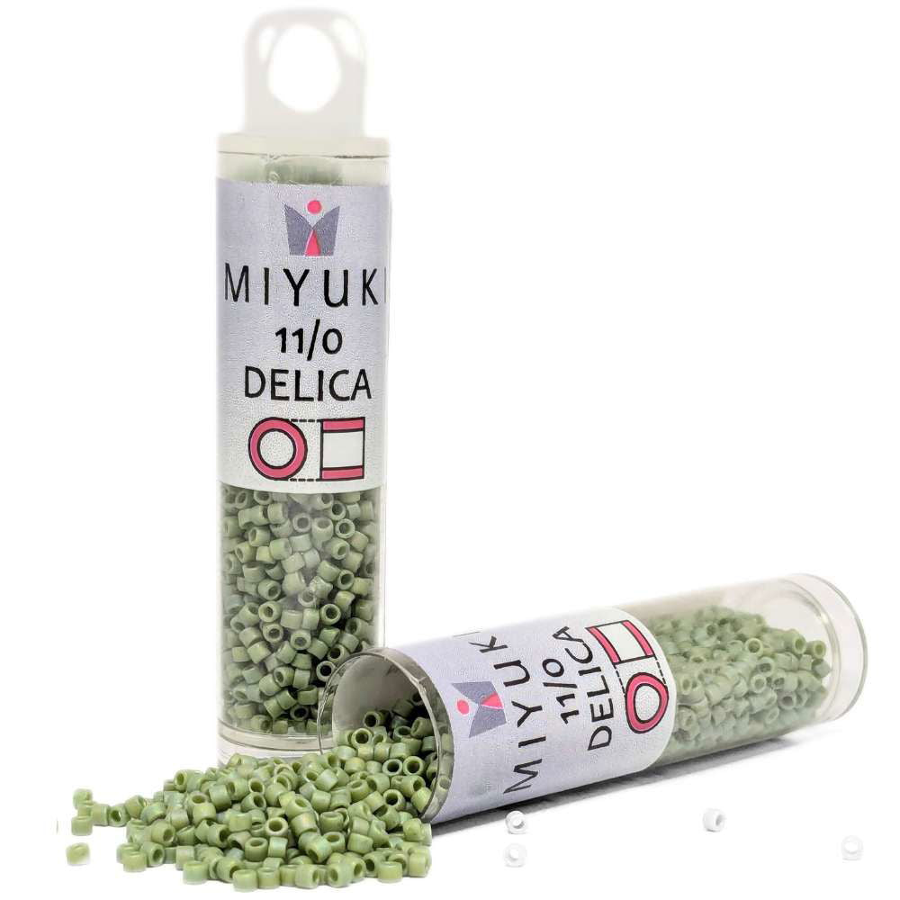 DB2310 Tubo Miyuki Delica 11/0 Frosted Opaque Glaze Rainbow Kiwi 7,2gr - DB2310 Tubo Miyuki Delica 11/0 Frosted Opaque Glaze Rainbow Kiwi 7,2gr - Miyukilandia 