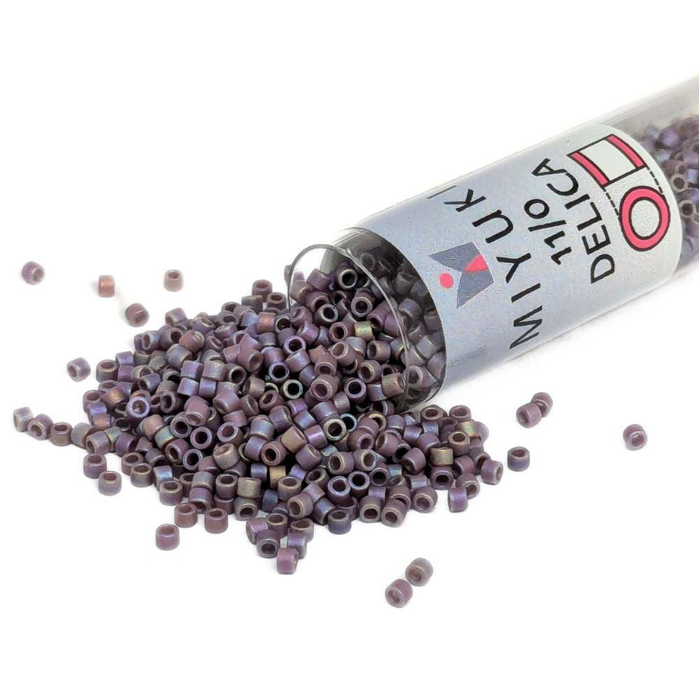 DB2322 Tubo Miyuki Delica 11/0 Frosted Opaque Glaze Rainbow Grape 7,2gr - DB2322 Tubo Miyuki Delica 11/0 Frosted Opaque Glaze Rainbow Grape 7,2gr - Miyukilandia 