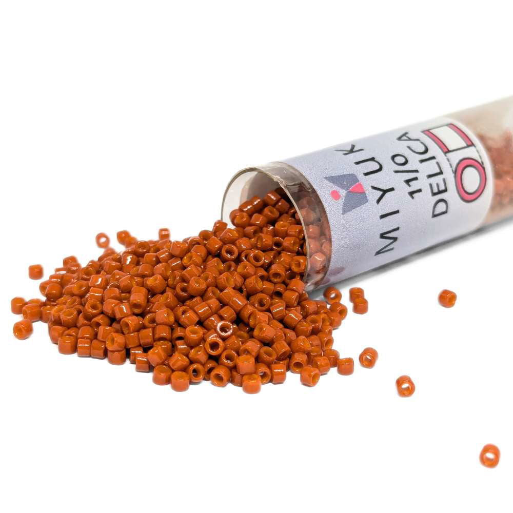 DB2352 Tubo Miyuki Delica 11/0 Opaque Dark Cranberry 7,2gr - DB2352 Tubo Miyuki Delica 11/0 Opaque Dark Cranberry 7,2gr - Miyukilandia 