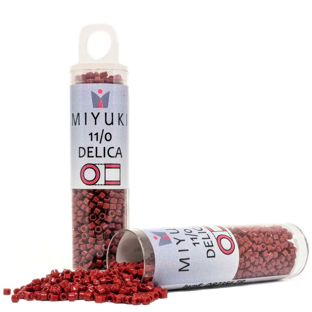 DB2354 Tubo Miyuki Delica 11/0 Duracoat Opaque Barn Red 7,2gr. - DB2354 Tubo Miyuki Delica 11/0 Duracoat Opaque Barn Red 7,2gr. - Miyukilandia 