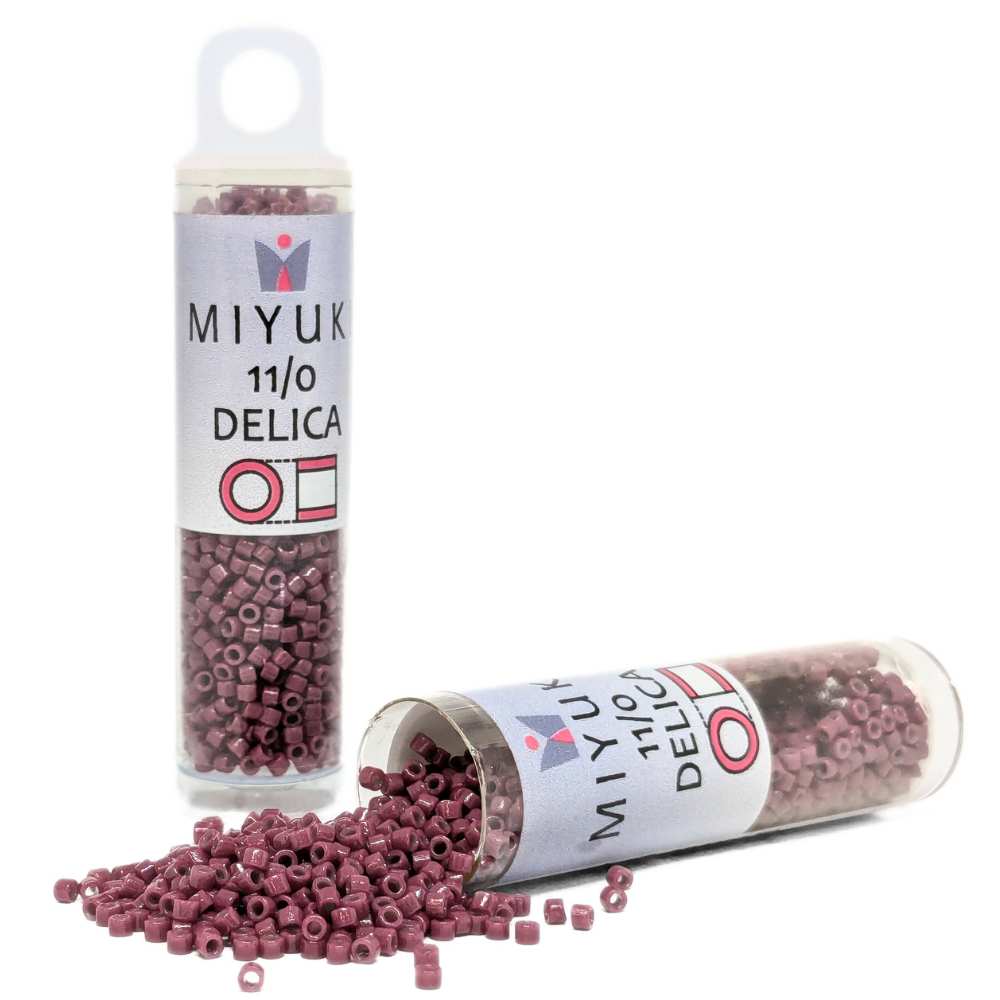 DB2355 Tubo Miyuki Delica 11/0 Duracoat Opaque Grape Purple 7,2gr. -  