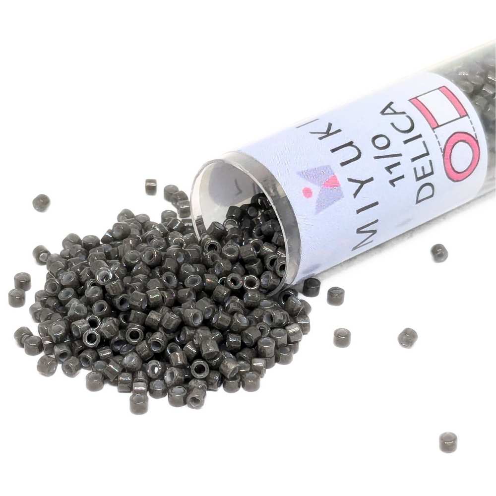 DB2368 Tubo Miyuki Delica 11/0 Duracoat Opaque Charcoal Grey 7,2gr. -  