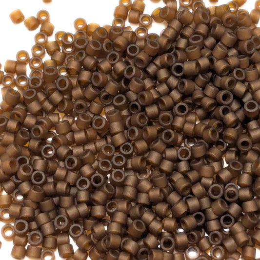 miyuki delica transparent matte rootbeer
