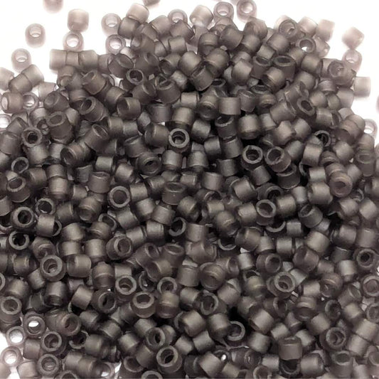 miyuki delica matte transparent smoky amethyst