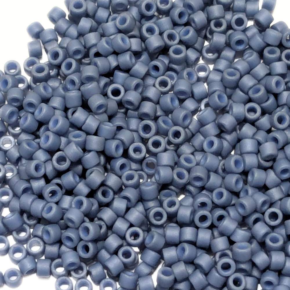 Opaque Matte Steel Blue miyuki delica
