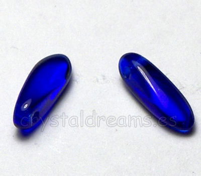 Dagas de Bohemia - 3x11mm - Agujero: 1mm - Color: Sapphire -  - Crystaldreams Abalorios