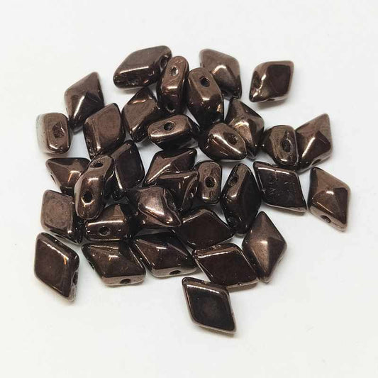 DiamonDUO Beads 8x5mm - 5gr. - Color: BRONZE -  - Crystaldreams Abalorios