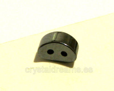 Distanciador hematite 3x4x6mm 2 agujeros de 0,8mm -  - Crystaldreams Abalorios