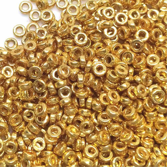 Distanciadores Miyuki 3 x 1,3 mm Duracoat Galvanized Gold 1 gr. -  - Crystaldreams Abalorios