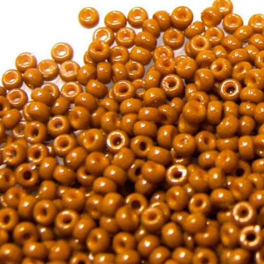 Duracoat Opaque Dyed Brown Seed Beads