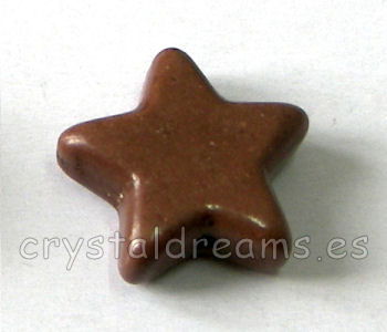 Estrella de Turquesa sintetica 15x15mm Aguj:1,5mm - Brown -  - Crystaldreams Abalorios