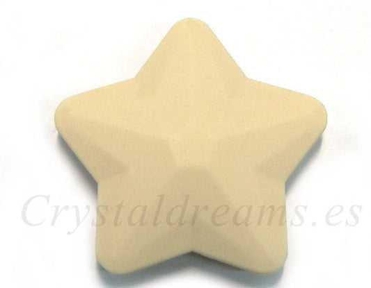 Estrella de silicona da 40mm - Agujero: 1,7mm - Creme -  - Crystaldreams Abalorios