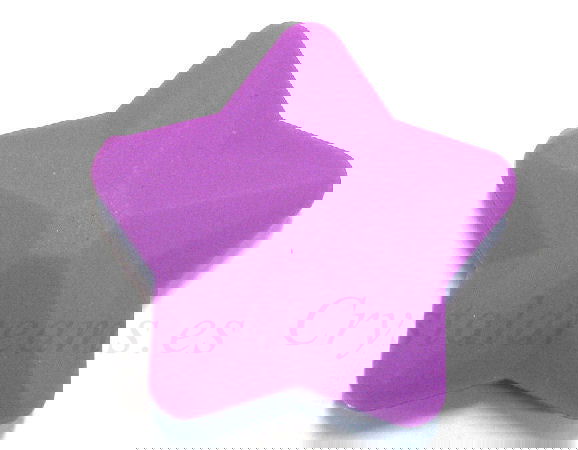 Estrella de silicona da 40mm - Agujero: 1,7mm - Purple -  - Crystaldreams Abalorios