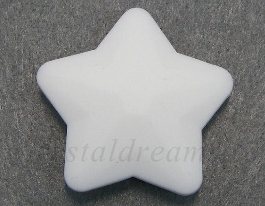 Estrella de silicona da 40mm - Agujero: 1,7mm - White -  - Crystaldreams Abalorios