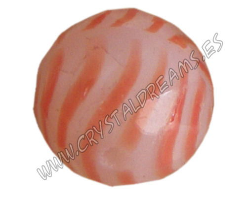 Facetadas 14mm Striated Orange -  - Crystaldreams Abalorios