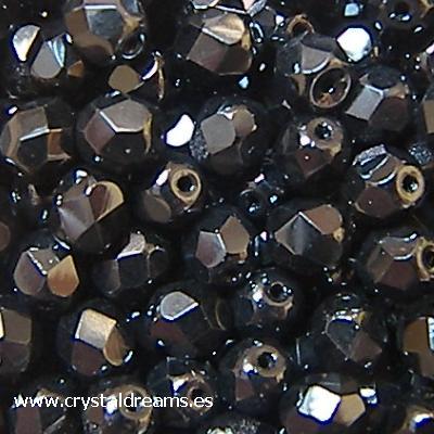 Facetadas 6mm "Jet" (negro) -  - Crystaldreams Abalorios