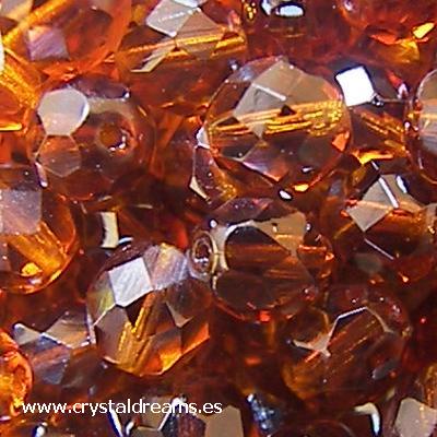 Facetadas 8mm "Smoked Topaz" -  - Crystaldreams Abalorios