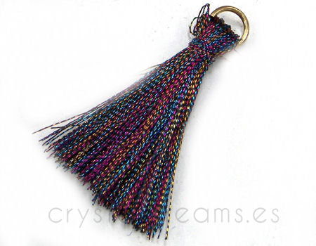 Fleco , Pompom 25mm - Dark Multi Color -  - Crystaldreams Abalorios