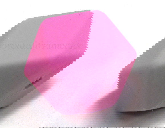 Hexágono de silicona de 13mm - Agujero: 1,7mm - Pink -  - Crystaldreams Abalorios