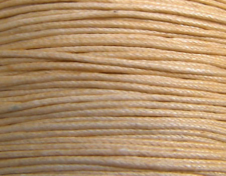 Hilo Algodon encerado 0'5mm x 1 metros Color Natural -  - Crystaldreams Abalorios