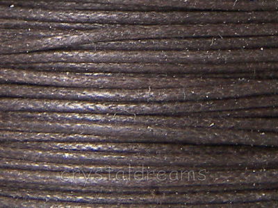 Hilo Algodon encerado 0'5mm x 1metros Color marron oscuro. -  - Crystaldreams Abalorios