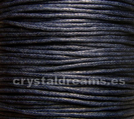 Hilo Algodon encerado 1mm x 1 metros Color  Blue -  - Crystaldreams Abalorios