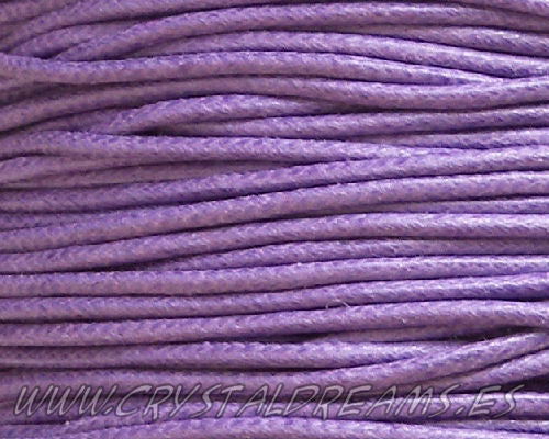 Hilo Algodon encerado 1mm x 1 metros Color  Lavanda -  - Crystaldreams Abalorios