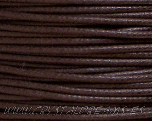 Hilo Algodon encerado 1mm x 1 metros Dark Garnet -  - Crystaldreams Abalorios