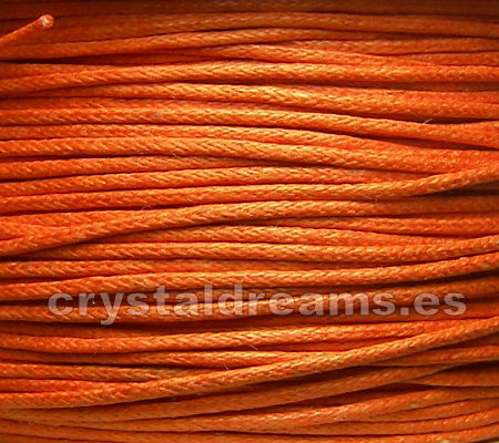 Hilo Algodon encerado 1mm x 1 metros Orange -  - Crystaldreams Abalorios