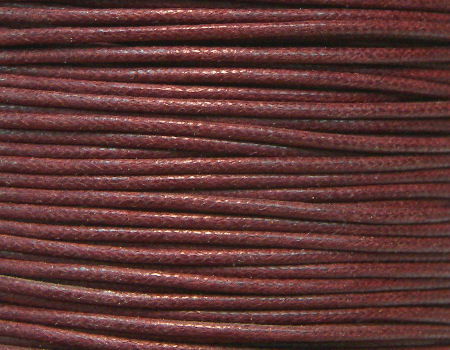 Hilo Algodon encerado 1mm x 1 metros Wine -  - Crystaldreams Abalorios