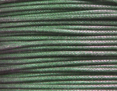 Hilo Algodon encerado 1mm x 1m Dark Green -  - Crystaldreams Abalorios