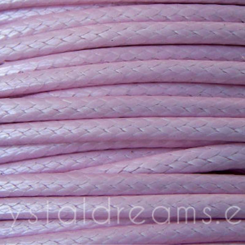 Hilo Algodon encerado 2.5mm x 1 metros Light Violet -  - Crystaldreams Abalorios