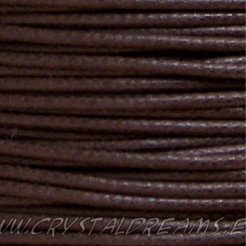 Hilo Algodon encerado 2mm x 1 metros Brown -  - Crystaldreams Abalorios