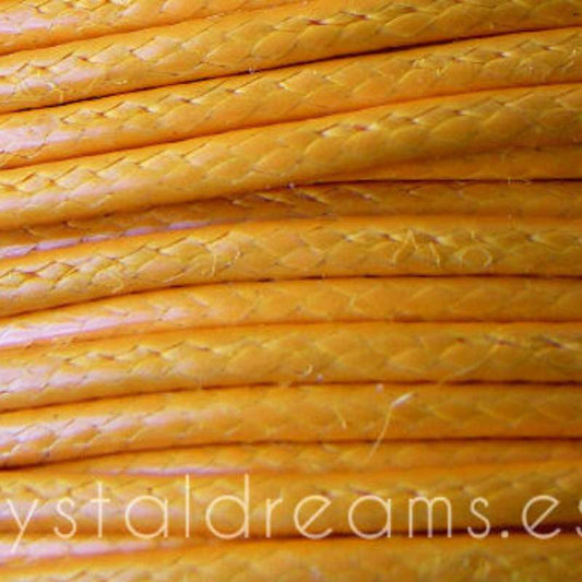 Hilo Algodon encerado 2mm x 1 metros Light Orange -  - Crystaldreams Abalorios