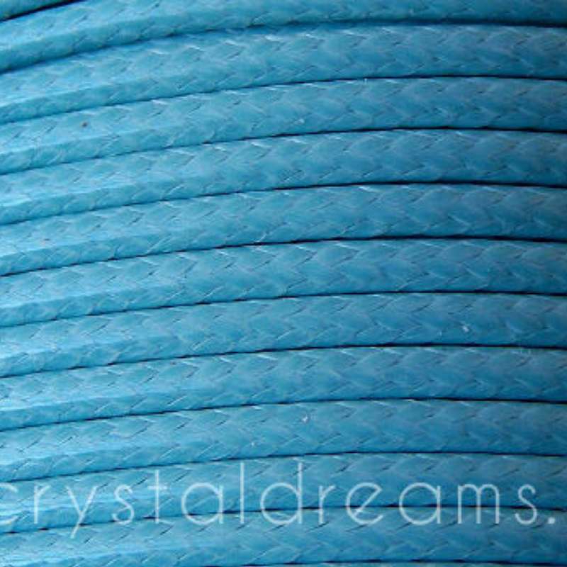 Hilo Algodon encerado 2mm x 1 metros Light Sky -  - Crystaldreams Abalorios