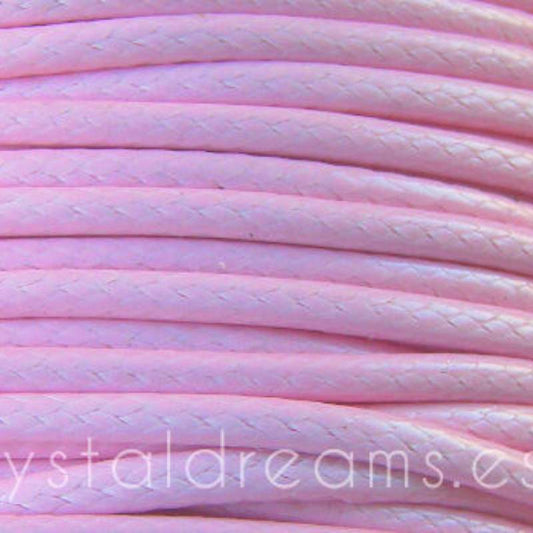 Hilo Algodon encerado 2mm x 1 metros Pink -  - Crystaldreams Abalorios